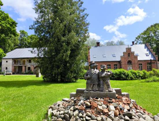 Kurmene Roman Catholic church and Manor complex