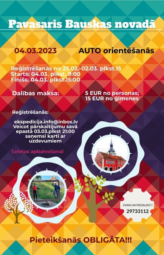 Auto orientēšanās Bauskas novadā