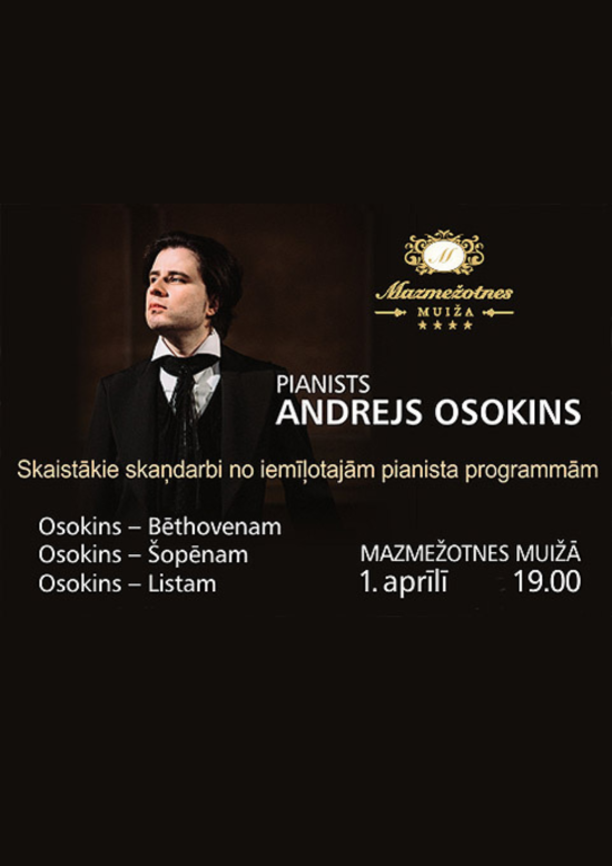 Andrei Osokin's solo concert at Mazmežotne manor