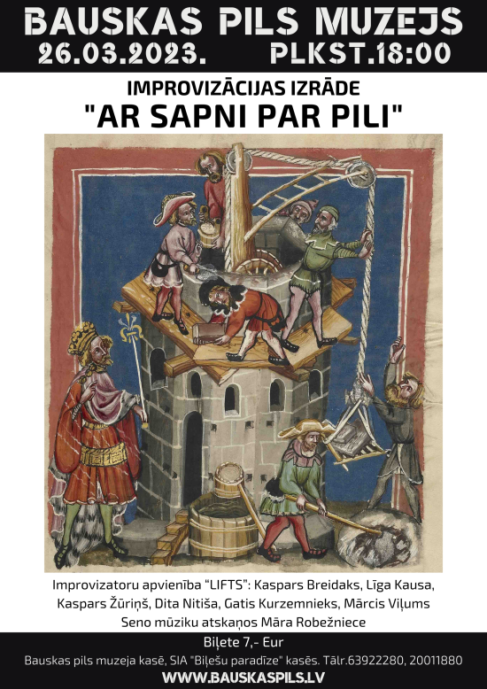 Improvizācijas izrāde Bauskas pilī