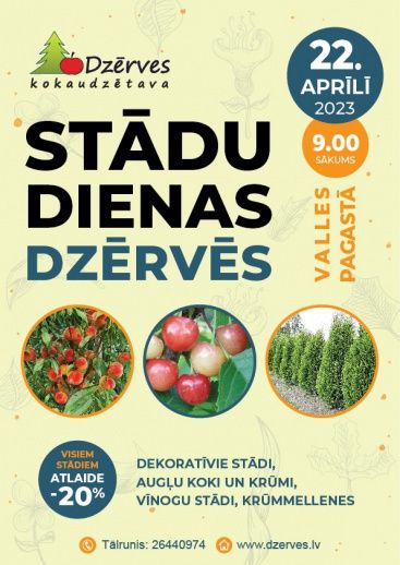 Stādu diena kokaudzētavā 
