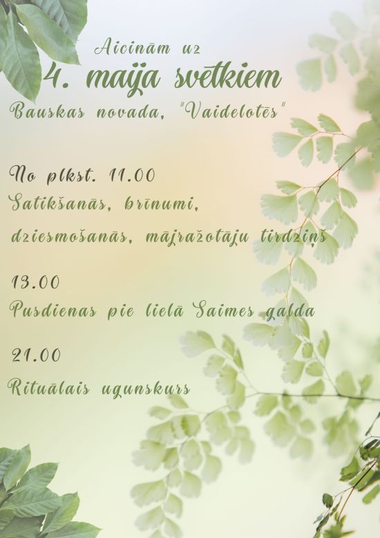 4. maija svētki 