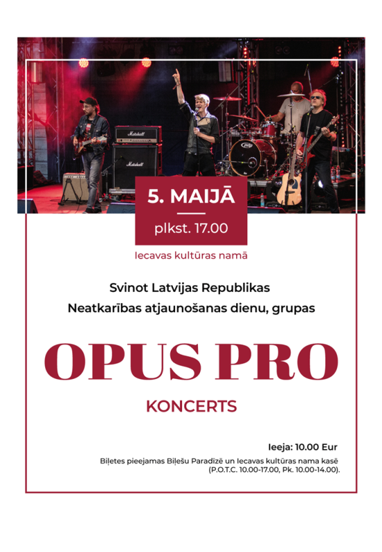 OPUS PRO koncerts Iecavā