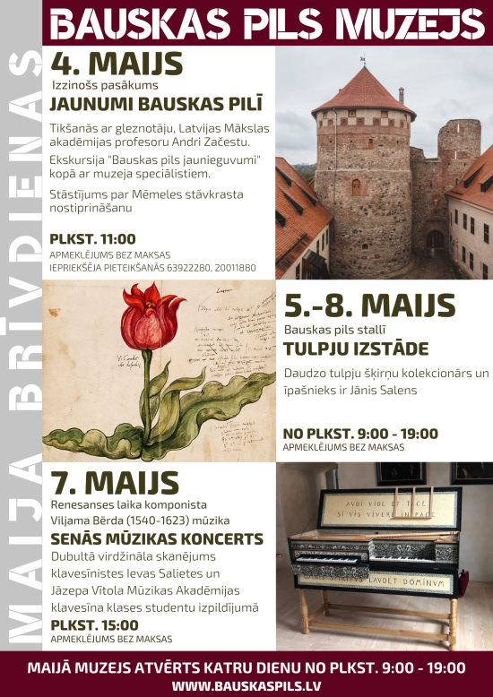 May holidays in Bauska Palace