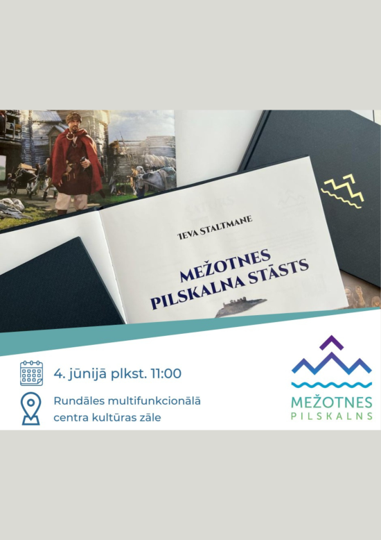 Mežotnes pilskalna stāsta grāmatas atvēršana
