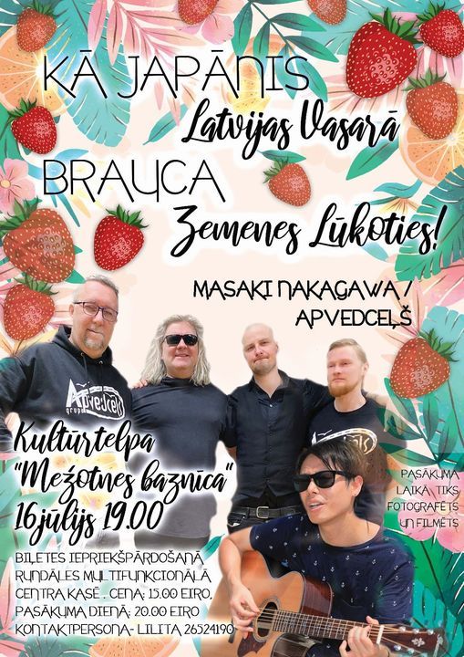 Masaki Nakagawa & Apvedceļš koncerts kultūrtelpā Mežotnes baznīca