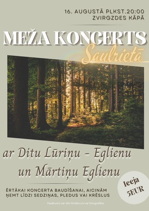 Meža koncerts Zvirgzdes kāpā