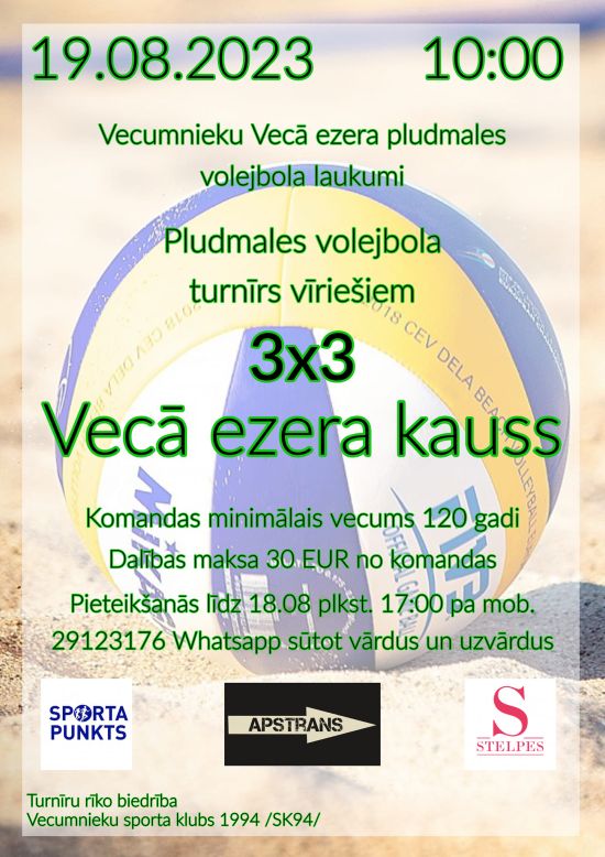 Pludmales volejbola sacensības 