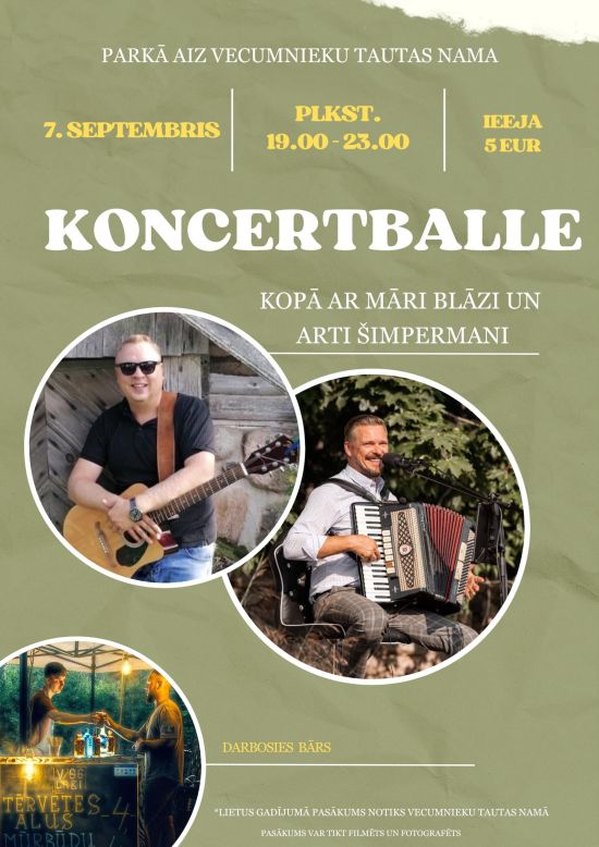 Koncertballe Vecumnieku parkā