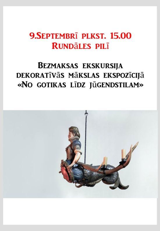 Bezmaksas ekskursija dekoratīvās mākslas ekspozīcijā «No gotikas līdz jūgendstilam»