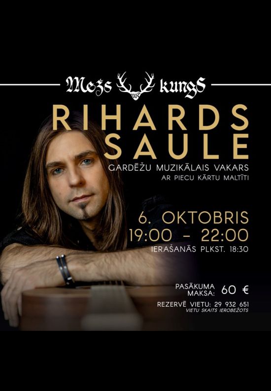 Gardēžu muzikālais vakars ar Rihardu Sauli