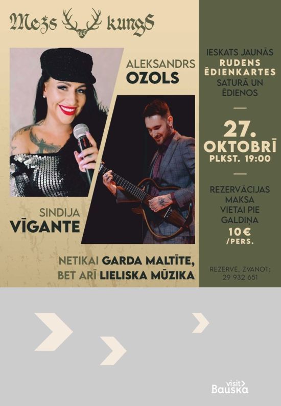 Musical evening at restaurant Mežs kungs