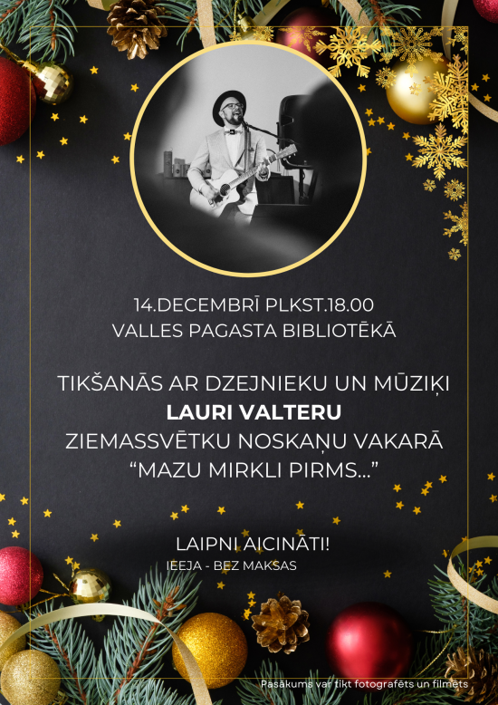 Meeting with poet and musician Lauris Valters 