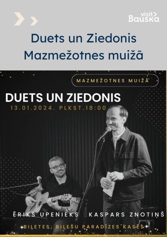 Acustic guitar and poem in Mazmežotne manor
