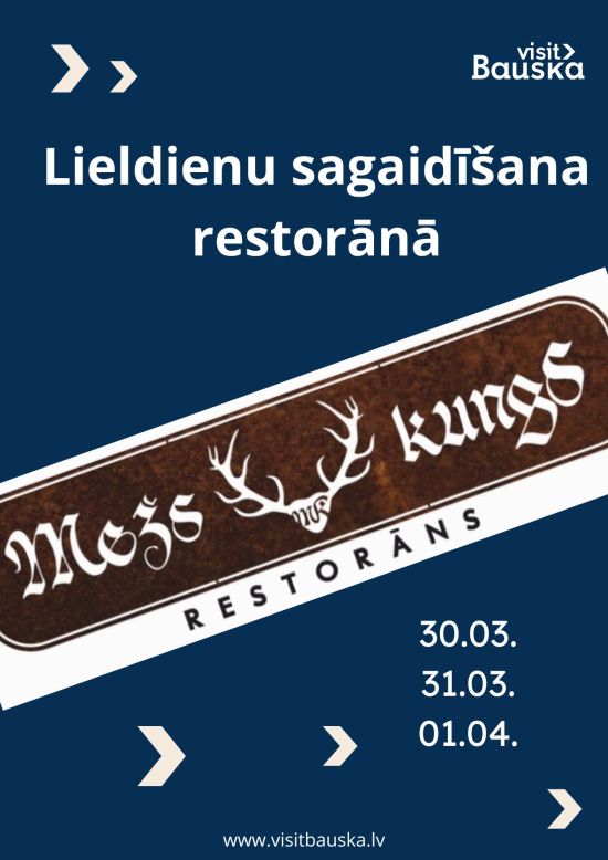 Easter celebration in the restaurant Mežs kungS