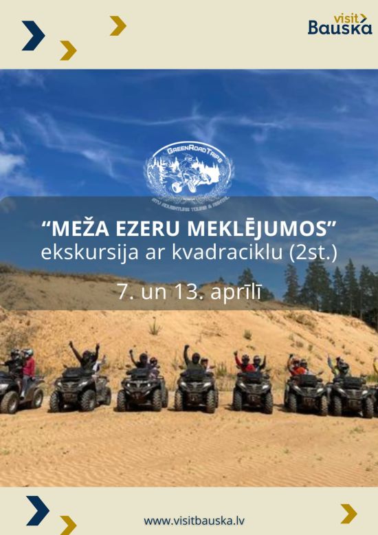 Ekskursija ar kvadraciklu. Rezervācija slēgta.