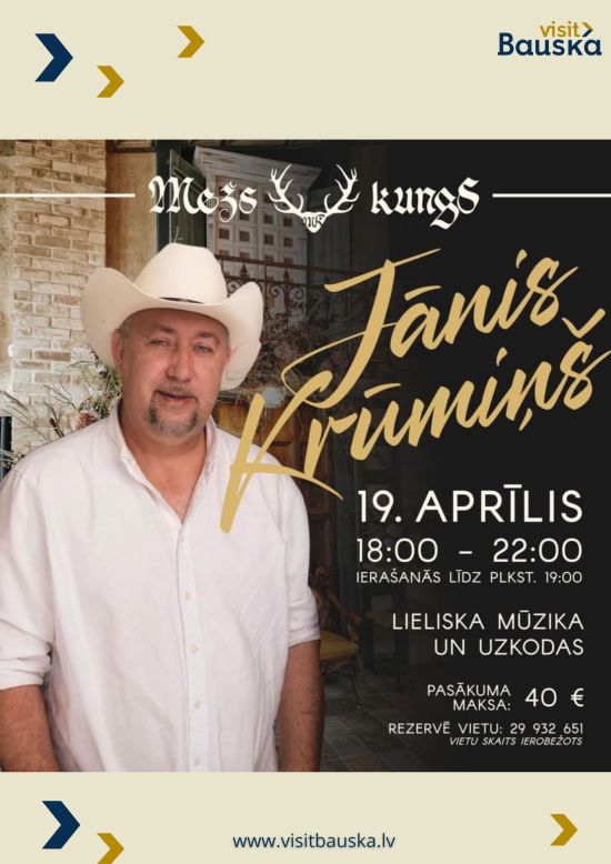Muzikālais vakars restorānā Mežs kungS