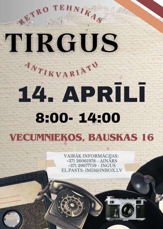 Retro tehnikas tirgus Vecumniekos
