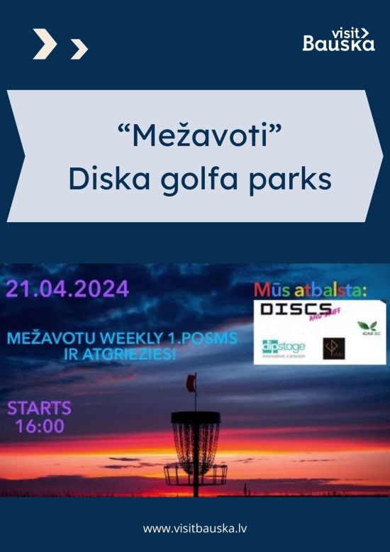 Turnīrs disku golfa parkā 