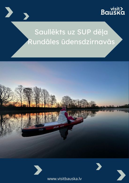 Saullēkts uz SUP dēļa