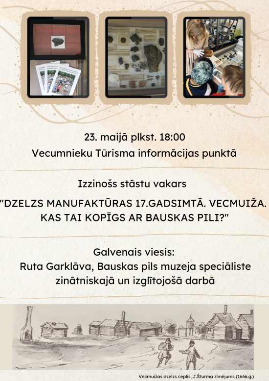 Izzinošs stāstu vakars Vecumnieku Tūrisma informācijas punktā