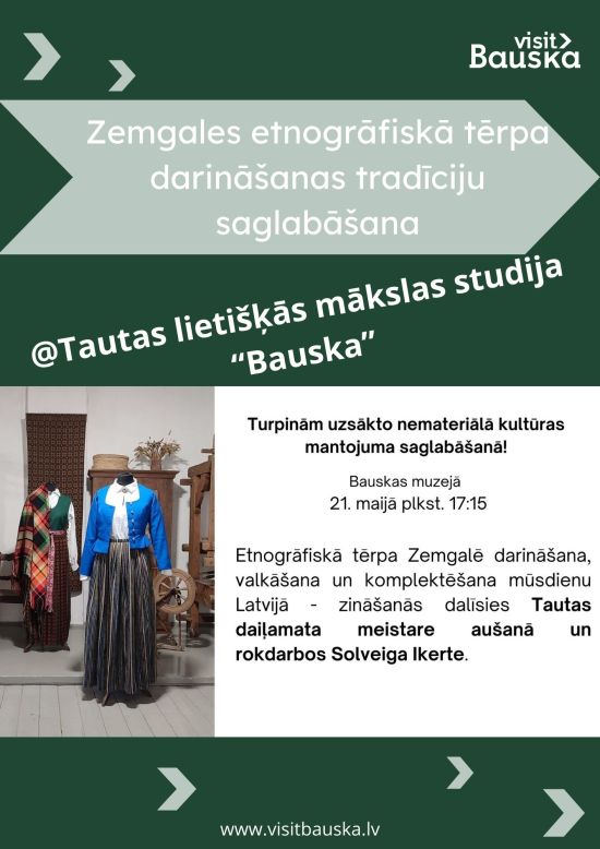 Zemgales etnogrāfiskā tērpa darināšana