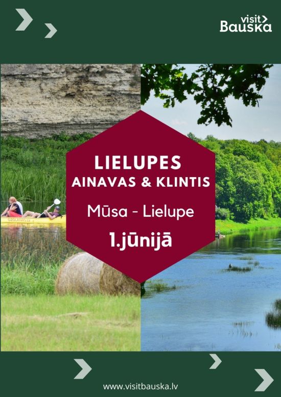Lielupes ainavas un klintis