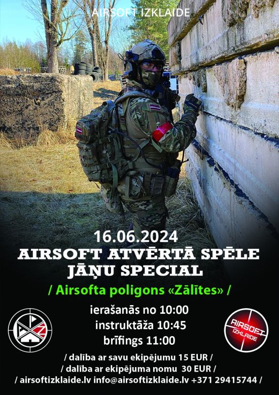 Airsoft atvērtā spēle Jāņu special