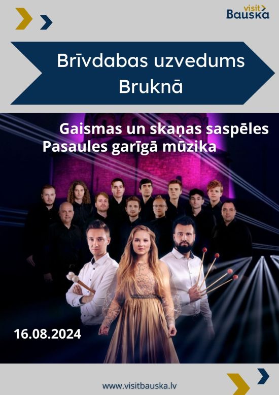 Open-air concert performance in Brukna
