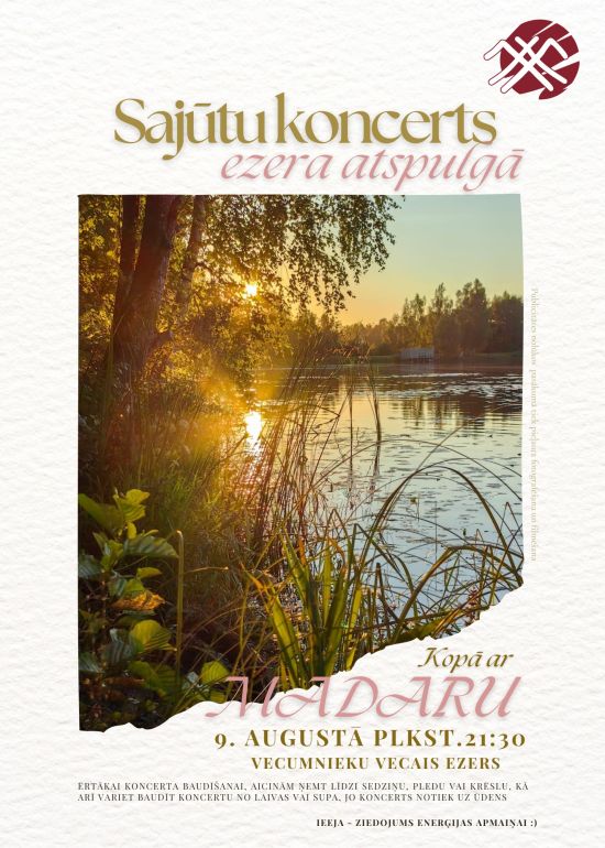 Koncerts uz ūdens Vecumnieku vecā ezerā