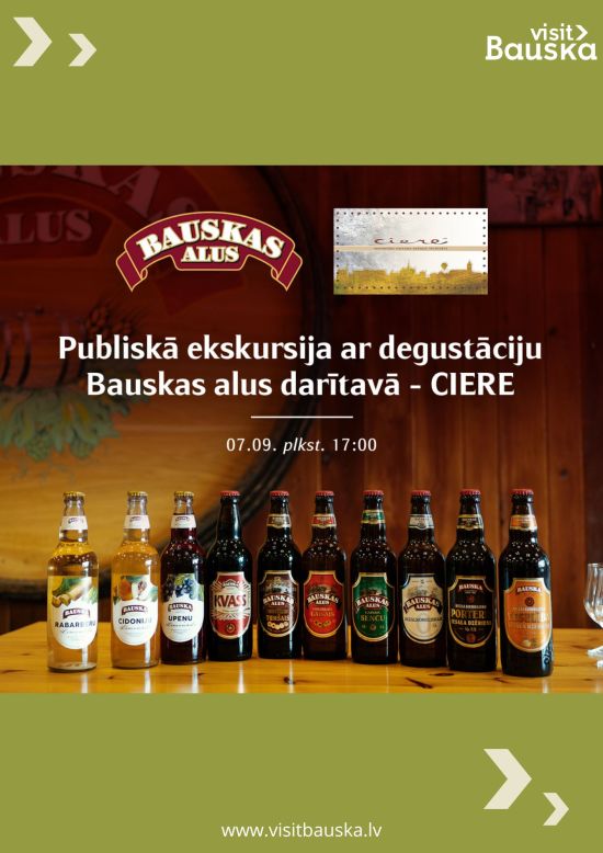 Publiskā ekskursija Bauskas alus darītavā