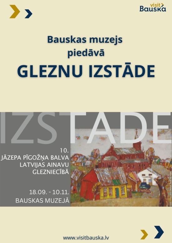 Exhibition of paintings at the Bauska Museum
