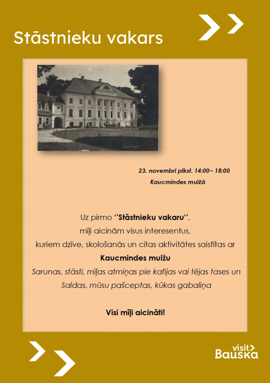 Stāstnieku vakars Kaucmindes muižā