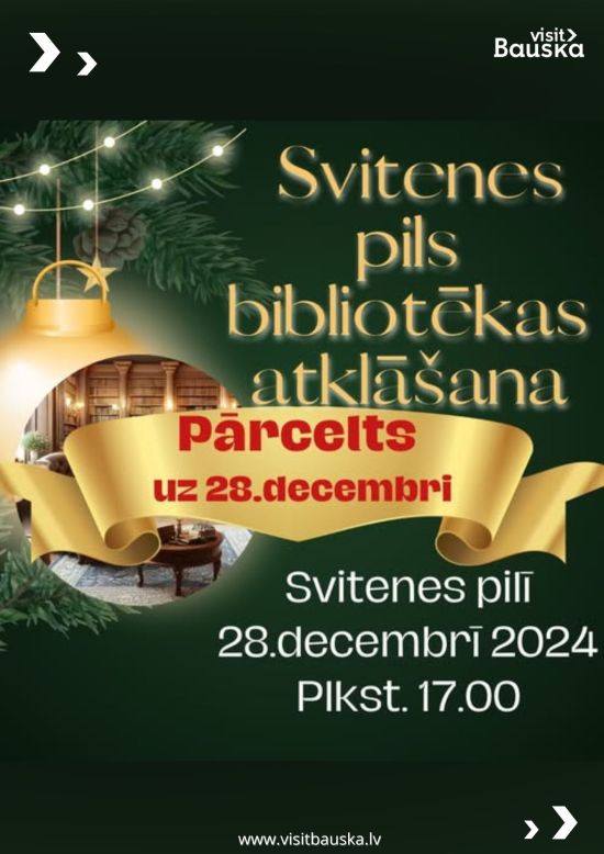 Library Opening event in Svitene Palace