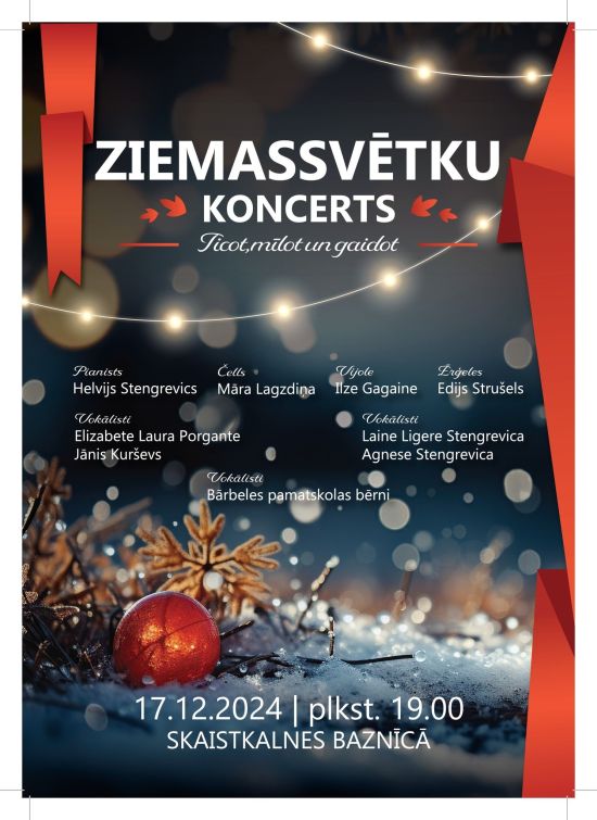 Christmas concert in Skaistkalne. Believing., Loving and Waiting.