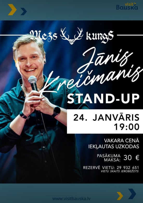 Stand-up vakars restorānā Mežs kungS