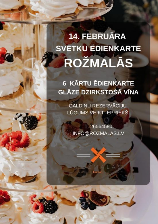 Svētku ēdienkarte Rožmalās