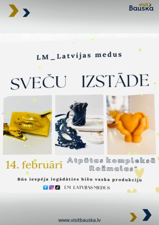 Sveču izstāde Rožmalās