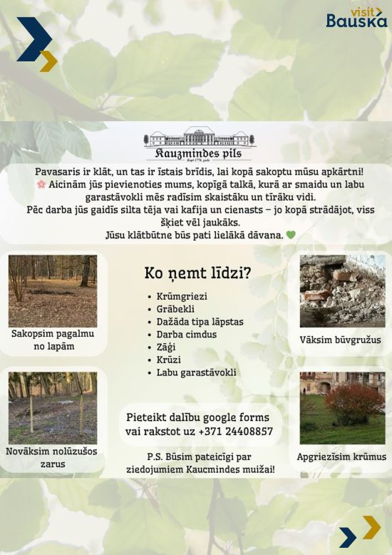 Pavasara talka Kaucmindes pilī