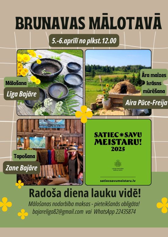 Radoša diena lauku vidē Brunavas mālotavā | SATIEC SAVU MEISTARU