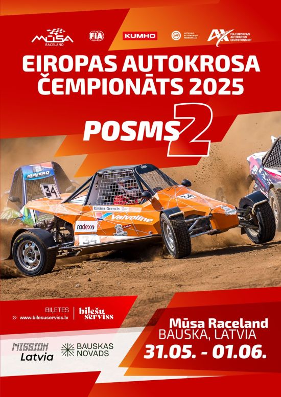 Eiropas autokrosa čempionāts Bauskā 2025