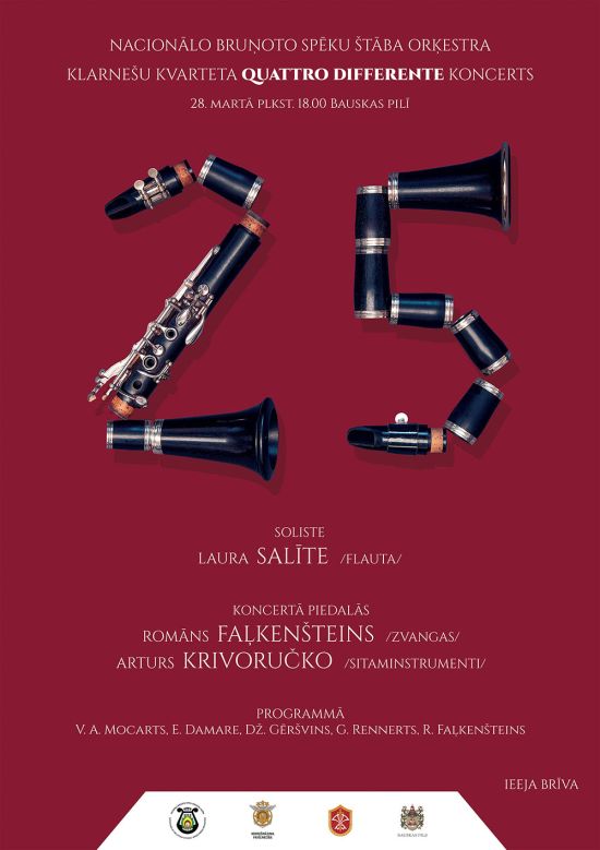 Clarinet Quartet “Quattro Differente” Concert!