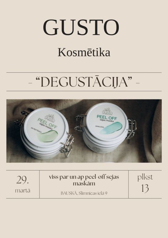 Gusto kosmētikas degustācija