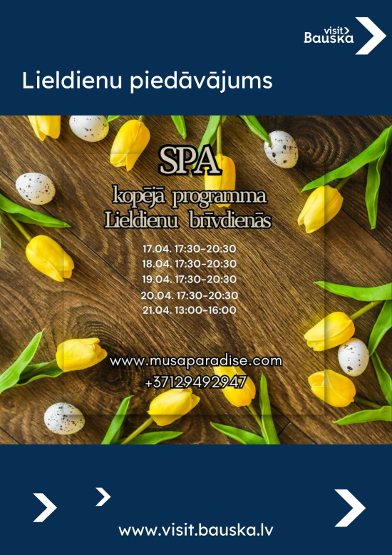 Lieldienu piedāvājums Mūsa Paradise