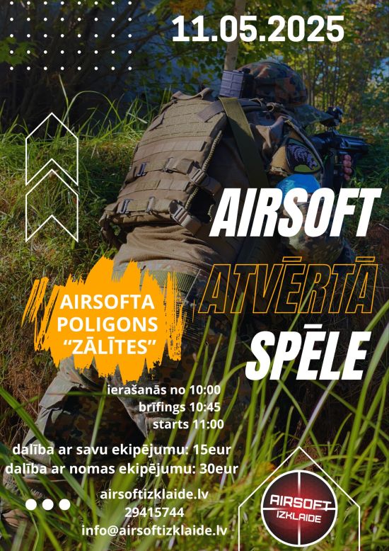 Atvērtā airsoft spēle 