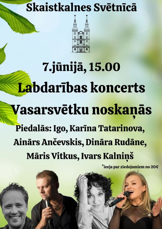 Charity concert at Skaistkalne Sanctuary