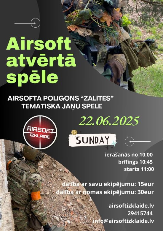 Atvērtā airsoft spēle