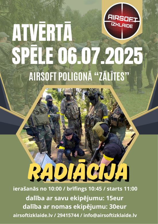 Atvērtā airsoft spēle