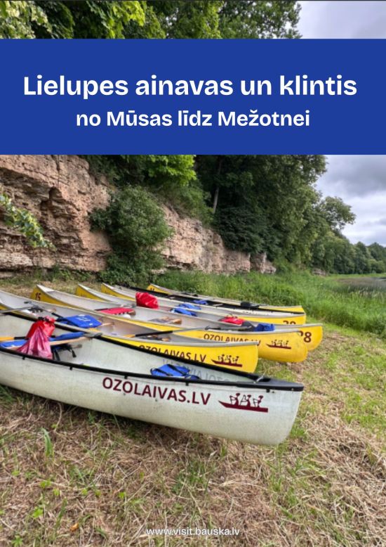 Lielupes ainavas un klintis no Mūsas līdz Mežotnei