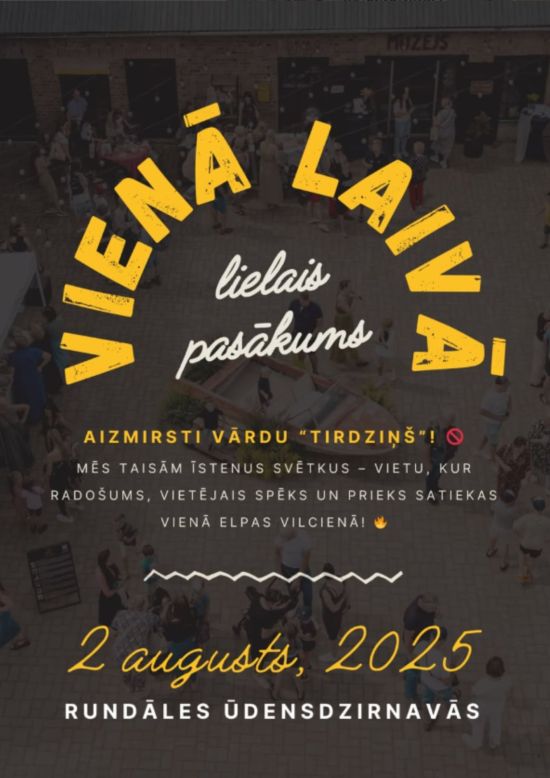 VIENĀ LAIVĀ lielais pasākums